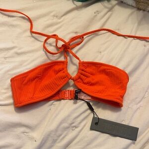 Triangl Bright Orange Bikini Top